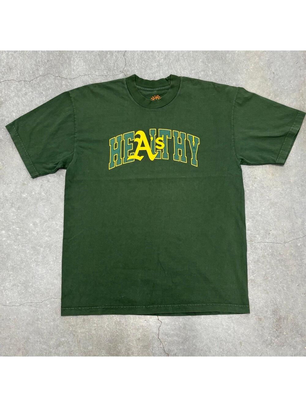 Larry June Midnight Organic Town Healthy Oakland A’s T Shirt